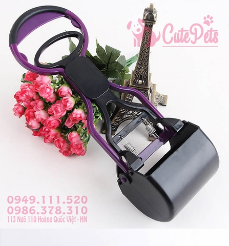 Dụng cụ hót phân thú cưng cán dài gắp tự động