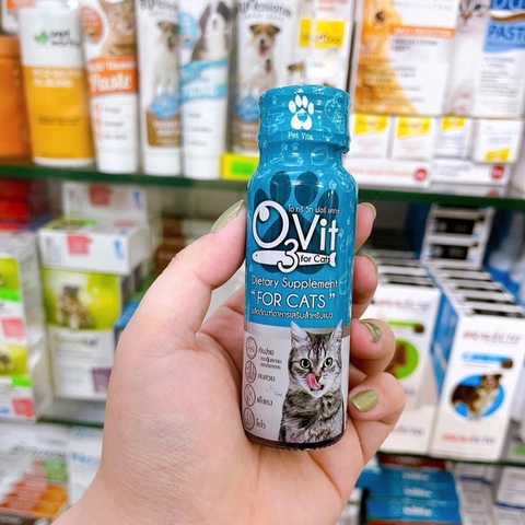 Dầu cá O3 vit dưỡng lông kích ăn cho mèo 50ml