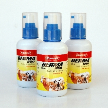 Dung dịch sát trùng Derma Spray Dành cho chó mèo Chữa vết thương ngoài da, lở loét - CutePets