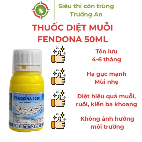 Dung dịch diệt muỗi, côn trùng FENDONA 50ml