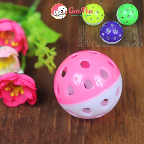 Đồ chơi bóng nhựa xúc xắc có chuông bên trong - CutePets