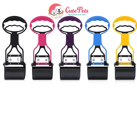 Dụng cụ dọn vệ sinh cho Chó cán dài gắp tự động - CutePets