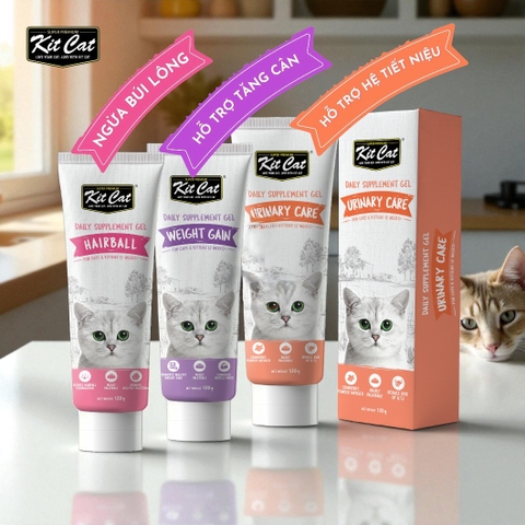 Gel dinh dưỡng cho mèo Kitcat 120g - Cutepets