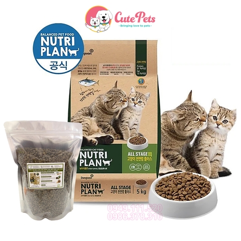 Hạt cho mèo NUTRI PLAN Thức ăn cho mèo Hàn Quốc - Cutepets ...