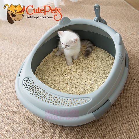 Khay vệ sinh mèo Pet Limitless khay tai mèo cute - CutePets