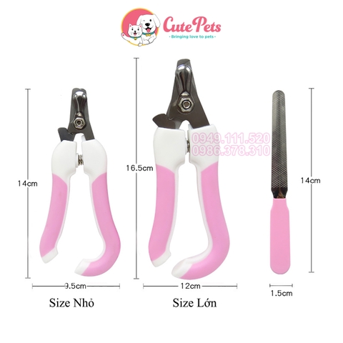 Kìm cắt móng chân cho thú cưng + Dũa - Cutepets
