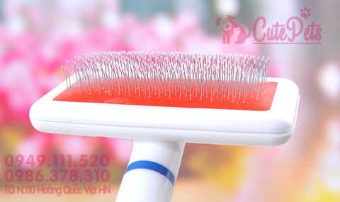 Lược chải lông chó mèo Nhựa Trắng