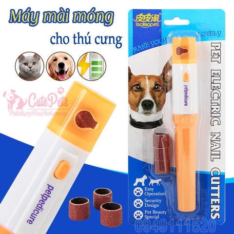 Máy mài móng Pet Electic Nail Cutters chạy pin tiểu cho chó mèo - CutePets