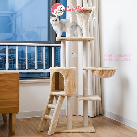 Nhà cây cho mèo Cattree 795 cao 1m38 34x48x138cm - Cutepets