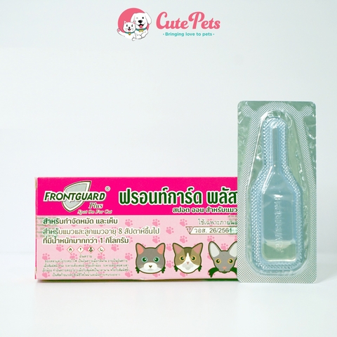 Nhỏ gáy trị ve rận cho mèo Frontguard Plus Thái Lan - Cutepets