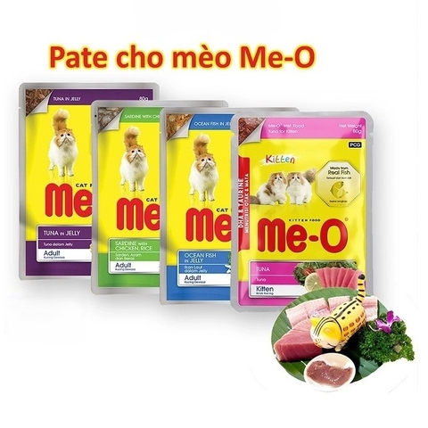Pate cho mèo Me-O Wet Food Gói 80g – Cutepets