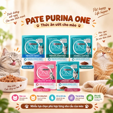 Pate cho mèo PURINA ONE 70g - Cutepets
