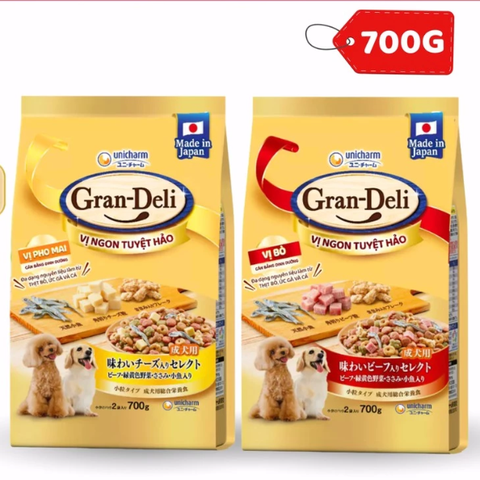 Thức ăn cho chó GRAN DELI Nhật Bản Mix Topping gói 700g - Cutepets