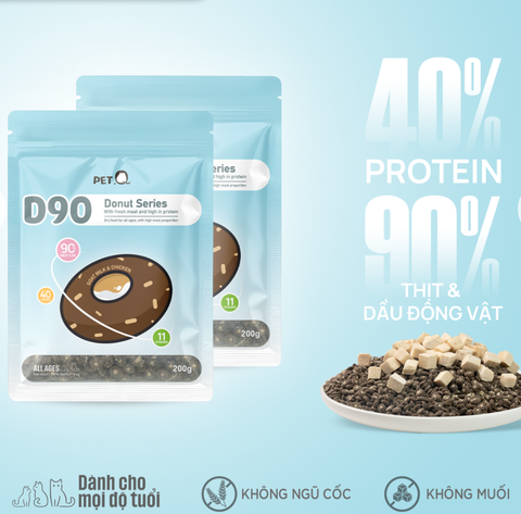 Hạt mèo All Life PETQ D90 - Túi 200g - Cutepets