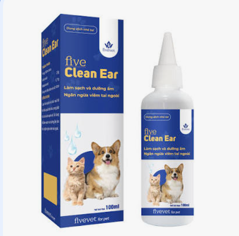 Nước vệ sinh tai Five Clean Ear 100l - Cutepets