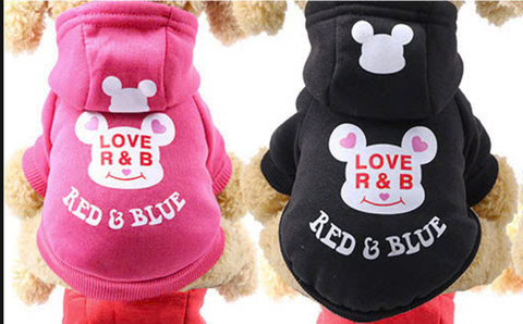 Áo nỉ 2 chân - Có mũ LoveR&B 211 - Cutepets