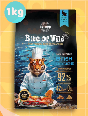 Thức ăn không chứa ngũ cốc cho mèo Bite Of Wild P42 1kg