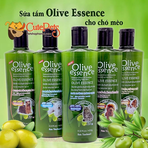 Sữa tắm Olive Essence 450ml Cho chó mèo Từ thiên nhiên - Cutepets