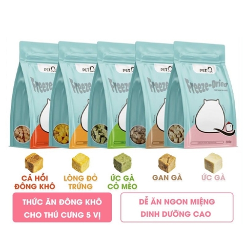 Thịt sấy đông khô Pet Q Freeze-Dried 80g - Cutepets
