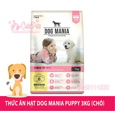 Thức ăn cho chó nhỏ Dog Mania Puppy - Cutepets