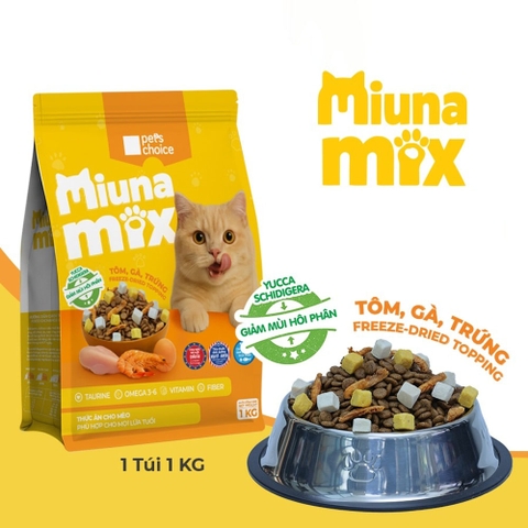 Thức ăn cho mèo mọi lứa tuổi MIUNA MIX 1kg - Cutepets