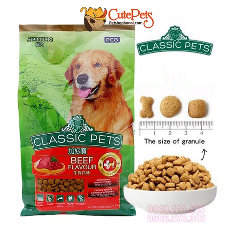 Thức ăn Classic Pets dành cho chó lớn hương vị thịt bò 400g - CutePets