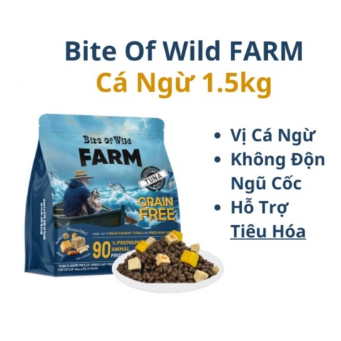 Thức ăn hạt cho mèo Bite of Wild FARM 1.5kg - Cutepets