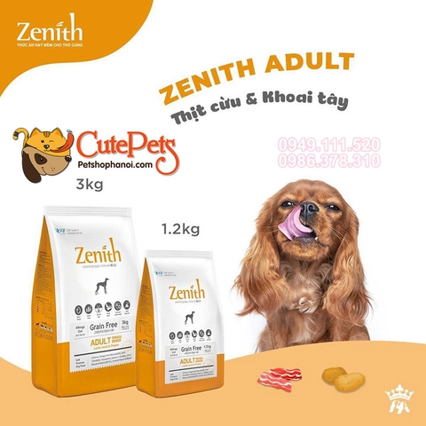 Thức ăn hạt mềm Zenith Small Vị cừu cho chó nhỏ Nhập khẩu Hàn Quốc - Cutepets