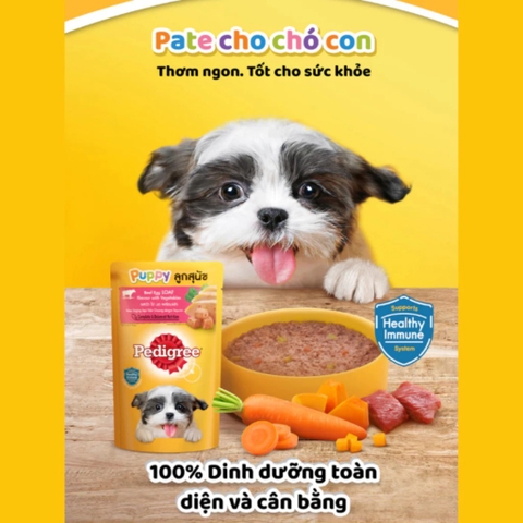 Thức ăn ướt cho chó Pedigree Puppy 80g và 130g - Cutepets