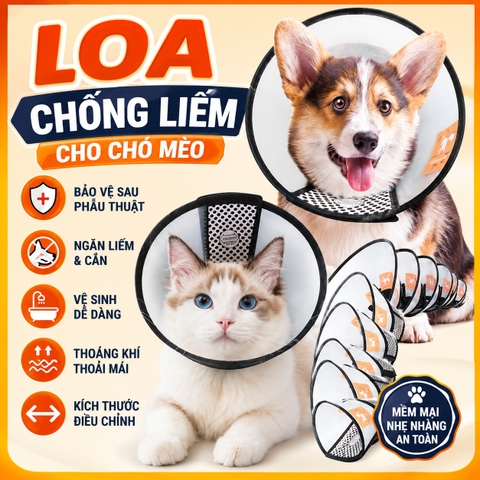 Vòng chống liếm - Loa chống liếm cho thú cưng – CutePets