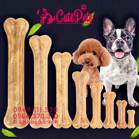 Xương cho chó, xương da bò