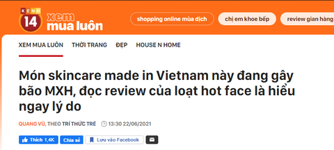 Món skincare made in Vietnam này đang gây bão MXH, đọc review của loạt hot face là hiểu ngay lý do