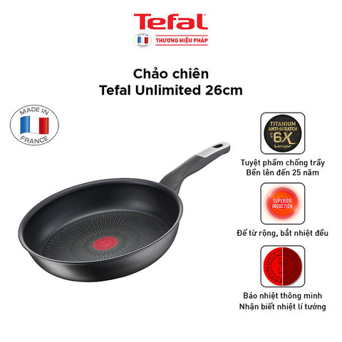 Chảo Chống Dính Tefal Unlimited 26cm G2550502