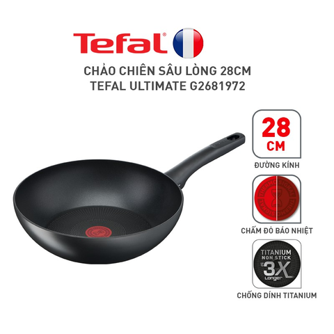 Chảo Sâu Lòng Tefal Ultimate 28cm (G2681972)