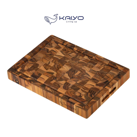 Thớt Gỗ Teak Kaiyo DC04, Thớt Chặt Gà