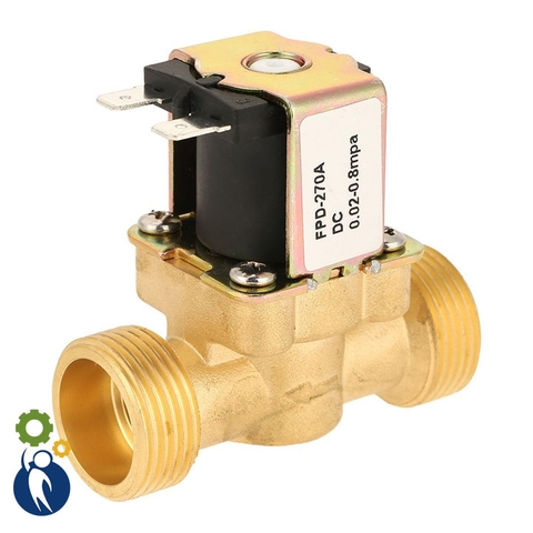 Van Điện Từ 24V Phi 27 Thường Đóng Thân Đồng