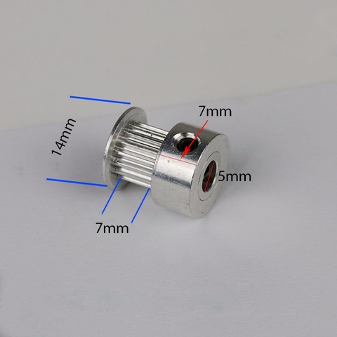 Pulley Trục 5mm - 16 Răng
