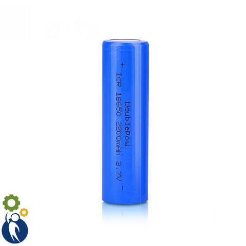 Pin 18650 2200mAh Chuẩn Dung Lượng Hàng Nội Địa Trung Quốc Thương Hiệu DOUBLEPOW - Đầu Nhọn