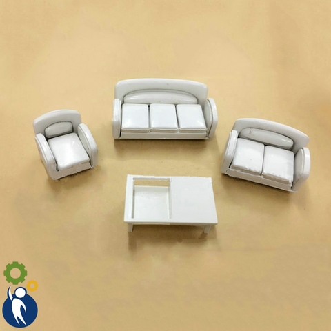 Bộ Sofa Nhựa Mẫu 1 Tỉ Lệ 1:25
