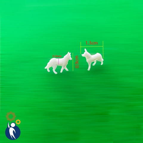 Chó Sói Mô Hình 1.3x0.9cm
