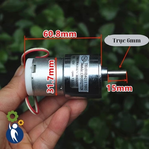 Motor Giảm Tốc 12V 13rpm