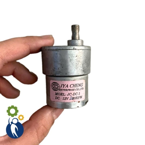 Motor Giảm Tốc 12V 200rpm Mã 520 Bánh Răng Kim Loại