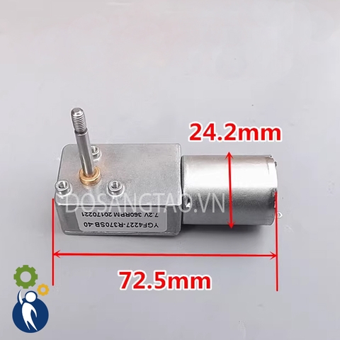 Motor Giảm Tốc 3V-8V 144-384rpm Mã 370 Motor Giảm Tốc 5V 240rpm
