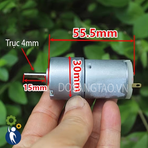Motor Giảm Tốc 5V-12V 110rpm Mã 365 Bánh Răng Kim Loại