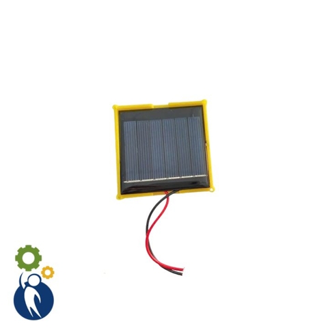 Pin Năng Lượng Mặt Trời 3V 100mA Đế Vàng Có Dây