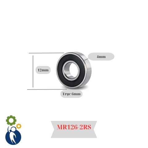 Vòng Bi Trục 6mm 6x12x4mm MR126-2RS