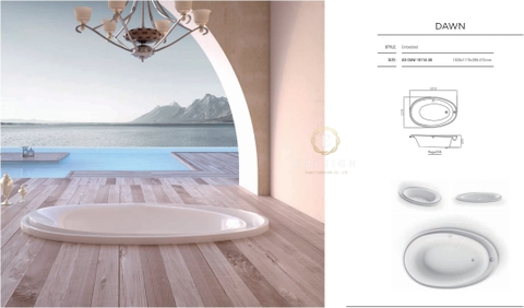 Bồn tắm âm sàn Dawn