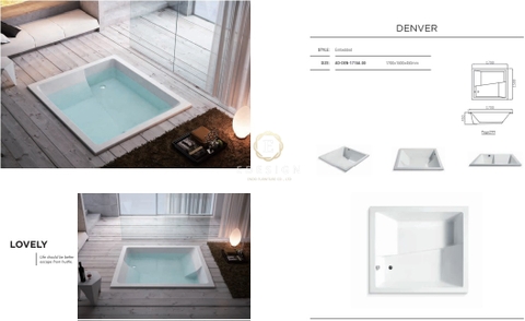 Bồn tắm âm sàn Denver