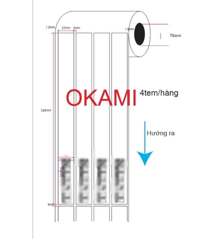 Decal 22x240 in sẵn nội dung