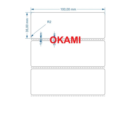 Decal in mã vạch 100x35 50m